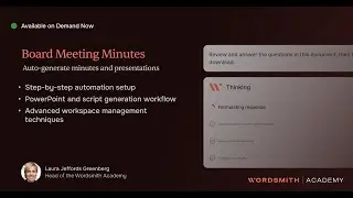 How to Automate Board Meeting Minutes and Presentations with AI | Wordsmith Workspace Tutorial