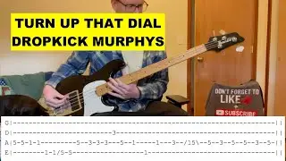 🎸 TURN UP THAT DIAL - DROPKICK MURPHYS BASS COVER