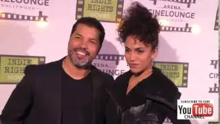 Sal Velez Jr and Andrea Sixtos at The Boatman Premiere at Arena Cinema in Hollywood