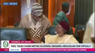 Tinubu Chairs Council Of State Meeting As Gowon, Obasanjo Abdulsalami Join Virtually
