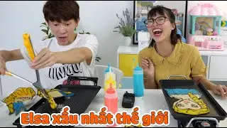 Thử Thách Vẽ Bánh Pancake Elsa
