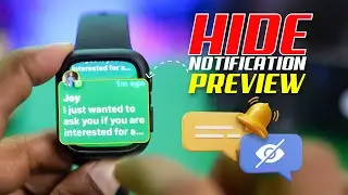 How to Hide Notification Previews on Apple Watch | Disable Notification Preview for Privacy