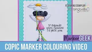 Copic Marker Colouring Stamping Bella Whimsabella DaisyDream fairy rubber stamp