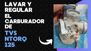Lavar y regular el carburador de una Ntorq 125 | Carburar Scooter TVS 125 #fashionleds#carburarmoto