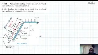 4&ndash;152, 4&ndash;153 Force System Resultants (Chapter 4: Hibbeler Statics) Benam Academy