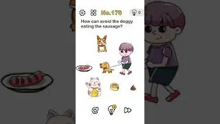 AnswerBrainoutlevel170 How can avoid doggy eating the sausage Walkthrough brain out level 170