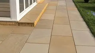 Mint Ivory Smooth 900x600 Sandstone Paving Slabs