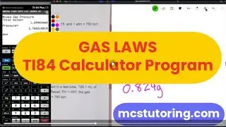 Solving Gas Laws Problems with TI-84 Calculator Programs | AP Chemistry Homework Step-by-Step
