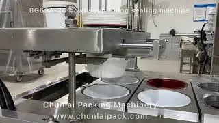 Soup bowl liquid filling sealing machine