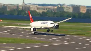 Skilled Pilot! Korean Air Boeing 777 Makes Emergency Landing at Ronald Reagan Airport (DCA)