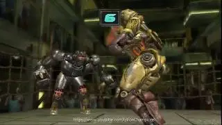 REAL STEEL THE VIDEO GAME - KONG TRON vs MIDAS