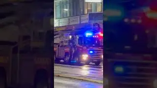 Fire and Rescue NSW respond in convoy through inner Sydney | #shorts #frnsw