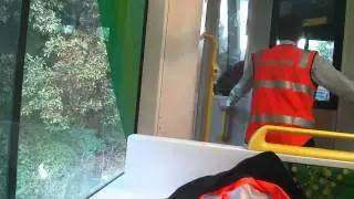 Emergency brake tests D class tram - 60 km/h