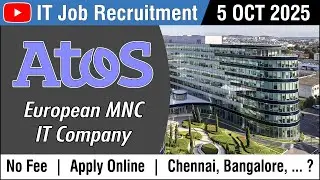 IT JOB | AtoS MNC IT Company Job | Recruitment | 5 OCT 2025 | Job Vacancy | வேலை | in Tamil