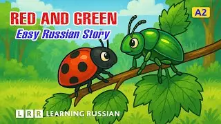 Red and Green | Easy Russian Story with Subtitles (A2 Level)