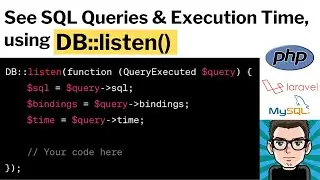 Real Example of Laravel DB::listen Feature: Tracking Executed SQL Queries & Execution Time