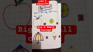 # Big & small concept # maths worksheet # kindergarten worksheet #