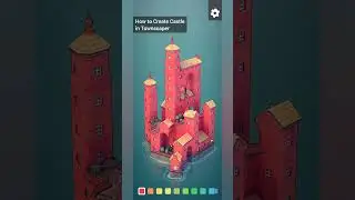 How to Create Castle 🏰🏯 in #townscaper Game for #kids #games