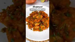 Bread chilli recipe😘😋 #lunchbox #shorts