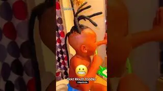 FLORIDA TODDLER BRUSHING GOLDS WITH THE WICKS N TATTED UP REAL FLORIDA JIT SHXT GSHXT BROWARD 🐊🌴🐊