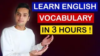 Learn English Vocabulary In 3 Hours ! (Part 1)