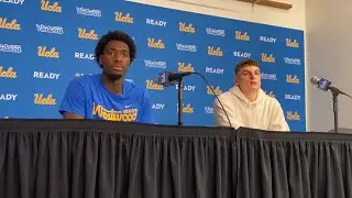 UCLA wing Eric Dailey Jr., forward Tyler Bilodeau after 63-61 win over No. 9 Michigan State 2/4