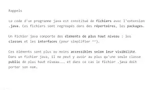 Certification JAVA - J1 - Généralités
