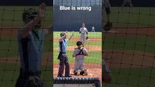 When blue&rsquo;s wrong! LowA is testing the Automated Ball/Strike. Call is ball, it challenged & reversed