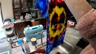 Yellow/Pink Peace Sign Tie-Dye Tee Rinse & Reveal