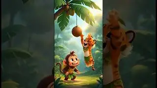 Baby Tiger Helps a Lost Bunny 🌿🐰 | Kids Animated Short Story #shorts #usa