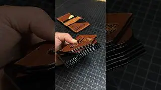 Glass edges on leather