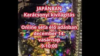 Japánban: karácsonyi kivilágítás - online séta élő adásban 🎄