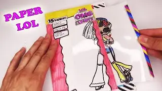 ✨Бумажные сюрпризы!😍Самодельный LOL OMG LIGHTS ANGLES😍PAPER DOLLS 😱&hearts;