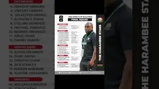 🇰🇪 🇰🇪 Final squad for the World Cup Qualifiers.. #HarambeeStars I #worldcupqualifiers | #wcq