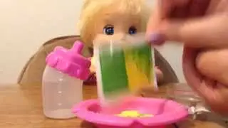 Baby Alive Feeding and Changing Video with Peas Doll Food