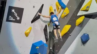Sam Avezou Climbs In The IFSC Climbing World Championships Seoul 2025 Lead Finals