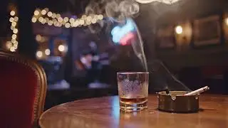 Bourbon Blues Lounge | Soulful Evening Guitar Blues for Smoky Bar Atmosphere