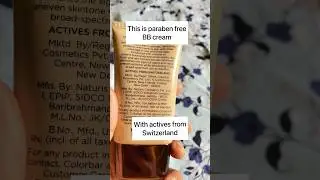 Best BB Cream less than 1000rs | paraben free | Matt finish colorbar BB cream #shorts #youtubeshorts