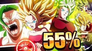 HOW GOOD IS LR PHY SSJ2 KALE CAULIFLA w/ ONE COPY?! 55% First Look | Dragon Ball Z Dokkan Battle