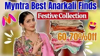 Huge Myntra Anarkali Kurta Set Haul 🥰💞 2025 Trendy And Stylish Anarkali For Every Occasion🥰#myntra