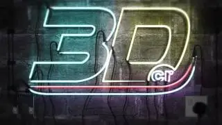 3D.cr Neon  Logo
