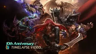 Timelapse Video - League of Legends 10th Anniversary Login