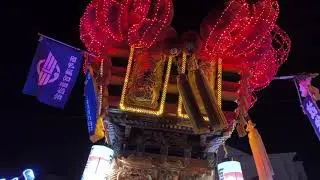 【伊予三島秋祭り2025】三島地区 夜太鼓統一運行(新町商店街〜中央本通り)10/23