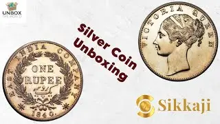 Victoria queen 1840 silver coin unboxing. Buy from Sikkaji app...@IndianCoinage