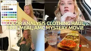 Color Analysis Clothing Haul, Free Meal, AMC Mystery Movie