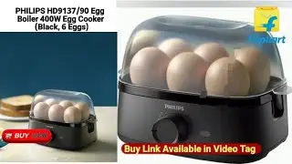 PHILIPS HD9137/90 Egg boiler 400W Egg Cooker (Black, 6 Eggs) #onlineshopping #eggcooker #Flipkart