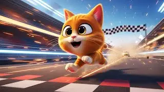 Orange Cat Dash The Ultimate Race 🐱🏁