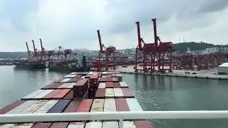 🚢 Massive Container Ship Berthing at Port | Extreme Precision Docking! 🌊#ship #containership #pilot