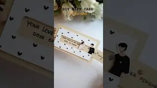 DIY SLIDER GIFT CARD IDEA #diy #birthdaycard #papercraft #cardmaking #art