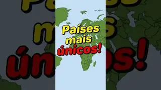 Alguns pa&iacute;ses mais &uacute;nicos do mundo #curiosidades #geografia #fatos